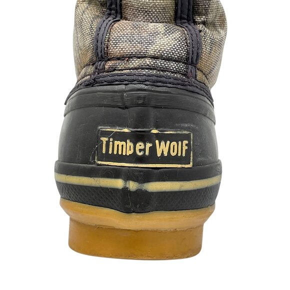 Timber Wolf Thermolite Boys 8 Camo Duck Boots Water Resistant Lace Up Outdoor - Picture 15 of 16